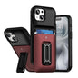 Sliding Card Holder Integrated Phone Case with Kickstand, For iPhone 15, For iPhone 14 / 13