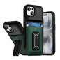Sliding Card Holder Integrated Phone Case with Kickstand, For iPhone 15, For iPhone 14 / 13