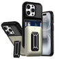 Sliding Card Holder Integrated Phone Case with Kickstand, For iPhone 14 Pro, For iPhone 14 Pro Max