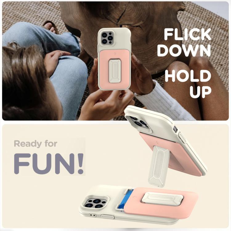 Sliding Card Holder Integrated Phone Case with Kickstand