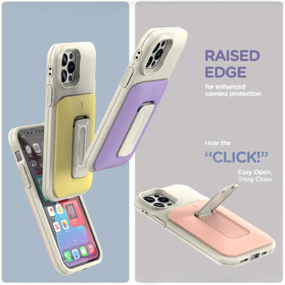 Sliding Card Holder Integrated Phone Case with Kickstand