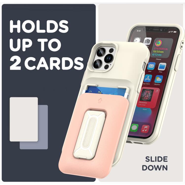 Sliding Card Holder Integrated Phone Case with Kickstand