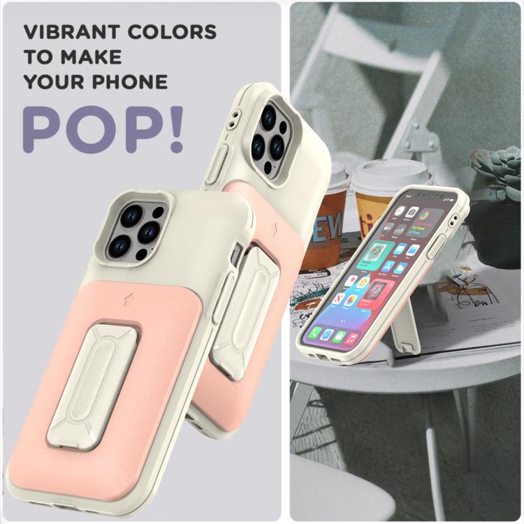 Sliding Card Holder Integrated Phone Case with Kickstand