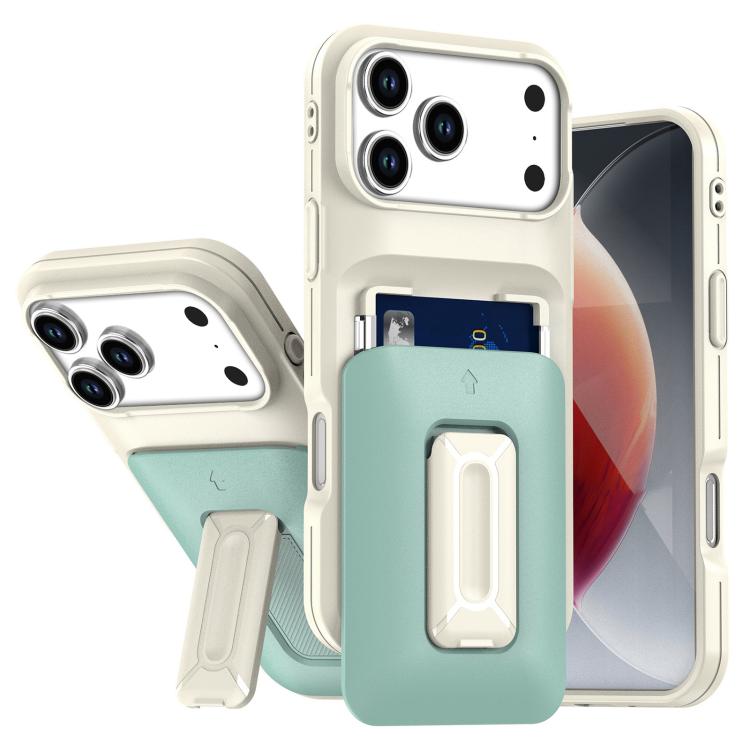 Sliding Card Holder Integrated Phone Case with Kickstand