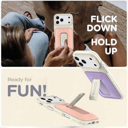 Sliding Card Holder Integrated Phone Case with Kickstand, For iPhone 17 Pro, For iPhone 16 Pro Max