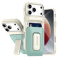 Sliding Card Holder Integrated Phone Case with Kickstand, For iPhone 17 Pro, For iPhone 16 Pro Max