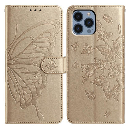 Butterfly Flutter Pattern Embossed Leather Phone Case