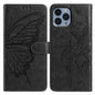Butterfly Flutter Pattern Embossed Leather Phone Case