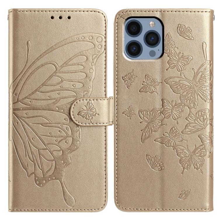 Butterfly Flutter Pattern Embossed Leather Phone Case