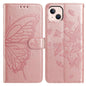 Butterfly Flutter Pattern Embossed Leather Phone Case