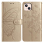 Butterfly Flutter Pattern Embossed Leather Phone Case
