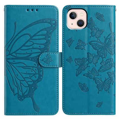 Butterfly Flutter Pattern Embossed Leather Phone Case