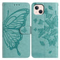 Butterfly Flutter Pattern Embossed Leather Phone Case