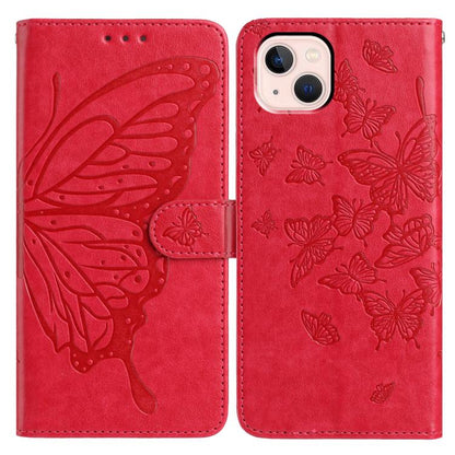 Butterfly Flutter Pattern Embossed Leather Phone Case