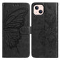 Butterfly Flutter Pattern Embossed Leather Phone Case