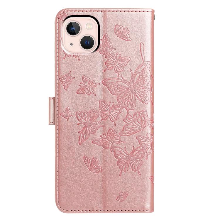Butterfly Flutter Pattern Embossed Leather Phone Case
