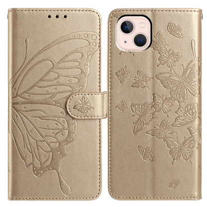 Butterfly Flutter Pattern Embossed Leather Phone Case