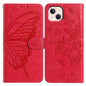Butterfly Flutter Pattern Embossed Leather Phone Case