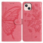 Butterfly Flutter Pattern Embossed Leather Phone Case