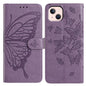 Butterfly Flutter Pattern Embossed Leather Phone Case