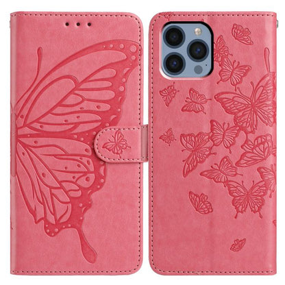 Butterfly Flutter Pattern Embossed Leather Phone Case