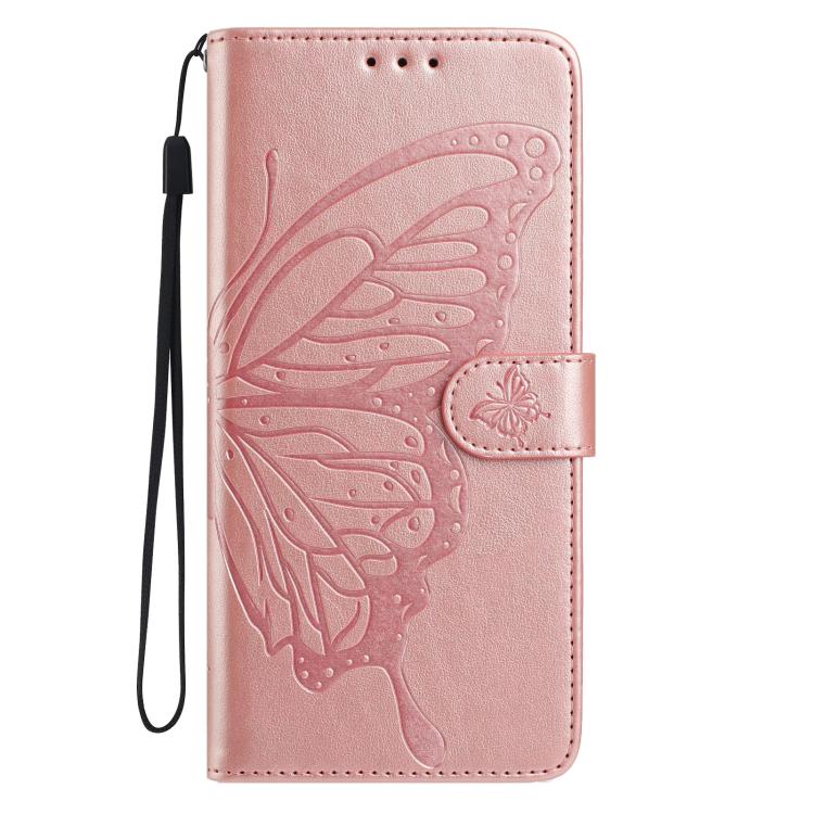 Butterfly Flutter Pattern Embossed Leather Phone Case