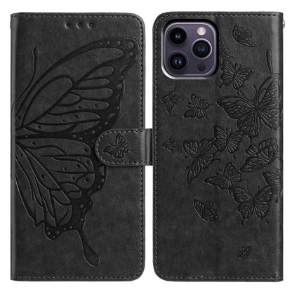 Butterfly Flutter Pattern Embossed Leather Phone Case