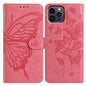 Butterfly Flutter Pattern Embossed Leather Phone Case