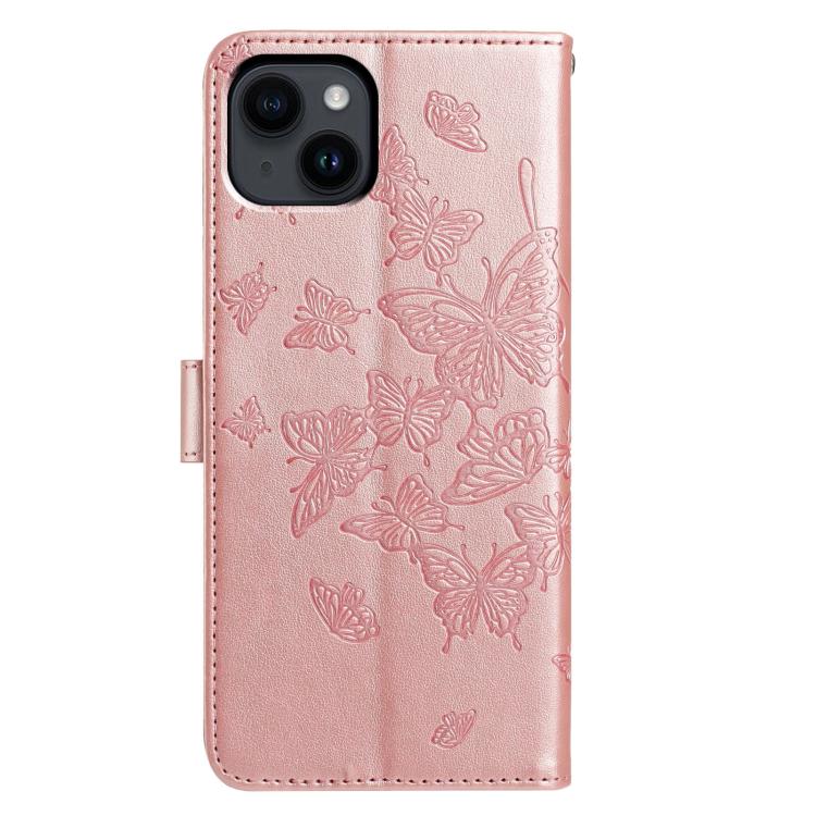 Butterfly Flutter Pattern Embossed Leather Phone Case