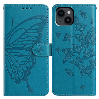 Butterfly Flutter Pattern Embossed Leather Phone Case