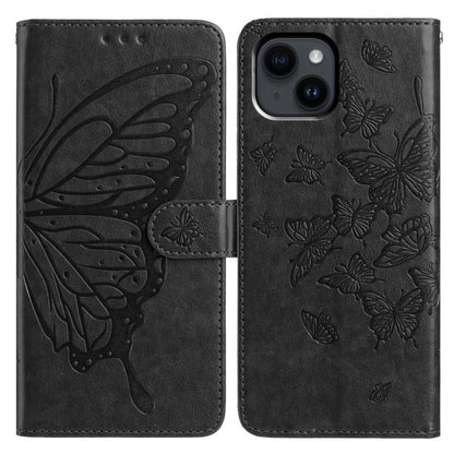 Butterfly Flutter Pattern Embossed Leather Phone Case