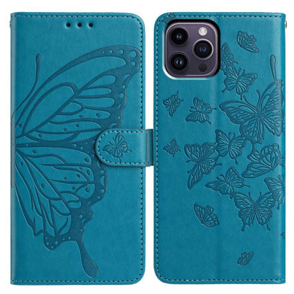 Butterfly Flutter Pattern Embossed Leather Phone Case