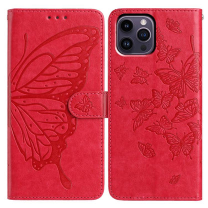 Butterfly Flutter Pattern Embossed Leather Phone Case