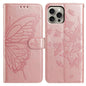 Butterfly Flutter Pattern Embossed Leather Phone Case