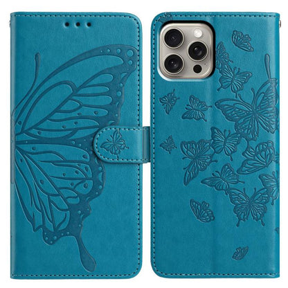 Butterfly Flutter Pattern Embossed Leather Phone Case