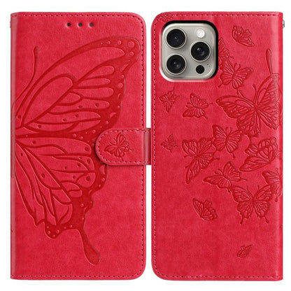 Butterfly Flutter Pattern Embossed Leather Phone Case