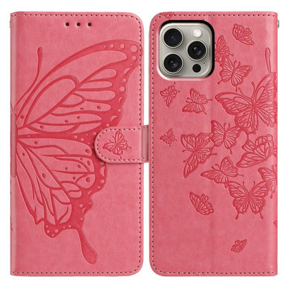 Butterfly Flutter Pattern Embossed Leather Phone Case