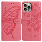 Butterfly Flutter Pattern Embossed Leather Phone Case