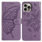 Butterfly Flutter Pattern Embossed Leather Phone Case