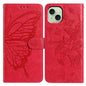 Butterfly Flutter Pattern Embossed Leather Phone Case