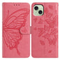 Butterfly Flutter Pattern Embossed Leather Phone Case