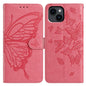 Butterfly Flutter Pattern Embossed Leather Phone Case