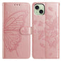 Butterfly Flutter Pattern Embossed Leather Phone Case