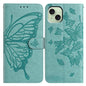 Butterfly Flutter Pattern Embossed Leather Phone Case