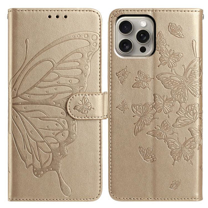 Butterfly Flutter Pattern Embossed Leather Phone Case