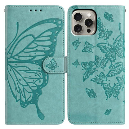 Butterfly Flutter Pattern Embossed Leather Phone Case