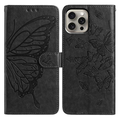 Butterfly Flutter Pattern Embossed Leather Phone Case