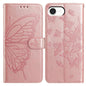 Butterfly Flutter Pattern Embossed Leather Phone Case