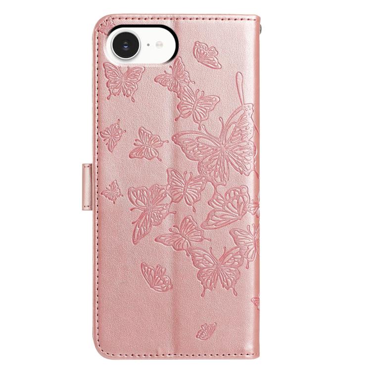 Butterfly Flutter Pattern Embossed Leather Phone Case