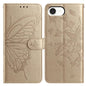 Butterfly Flutter Pattern Embossed Leather Phone Case